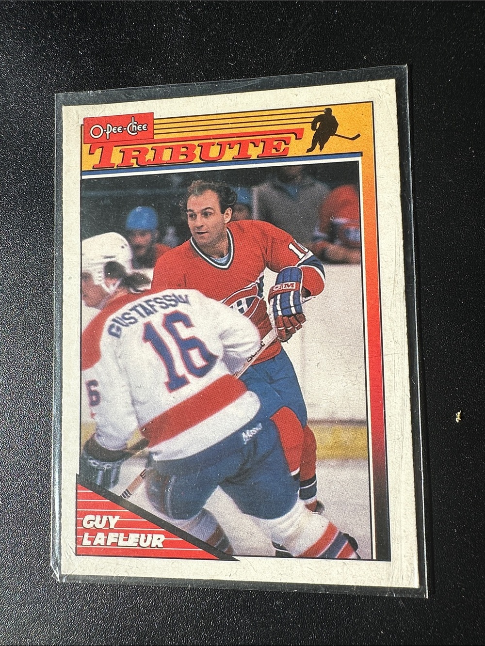 Guy LAFLEUR Goodbye Guy OPC Tribute Bilingual 1991 #1 Montreal Canadiens - Mint!